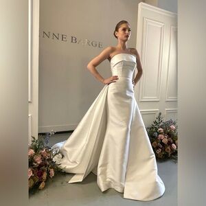 Anne Barge Newport Wedding Dress Gown with Overskirt and Nantucket Belt